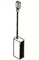 Haushalt Angliniai šepetėliai 30-06-019-H, 5 x 8 x 17,5 mm, 2 vnt