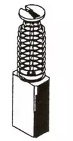 Haushalt Angliniai šepetėliai 30-06-020-A, 5 x 8 x 16 mm, 2 vnt