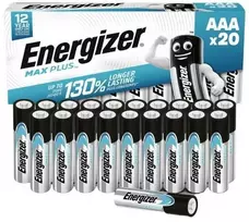 Energizer Max Plus AAA, Vienkartinės baterijos, AAA, Šarminės, 1,5 V, 20 vnt., Cd (kadmis), Hg (gyvsidabris)
