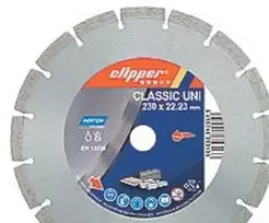 Saint „Norton Clipper“ deimantinis pjovimo diskas – 230 x 2,6 x 22,23 mm, klasikinis universalus, skirtas šlapiam ir sausam pjovimui.