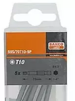Grąžtas Bahco 1/4" antgaliai TX10 70 mm - 1/4" šešiakampis DIN 3126 ir ISO 1173, C 6.3 tipas