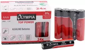 Olympia 40180, AAA, Šarminės, 24 vnt., 7 metai, Juoda, Raudona, Dėžutė su langeliu