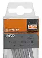 Grąžtas Bahco 1/4" antgalis PZ2 70 mm - 1/4" šešiakampis DIN 3126 ir ISO 1173, C 6.3 tipas