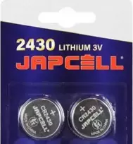 Japcell ličio baterija 3,0 V - CR2430 - 2 vnt. pakuotėje