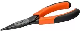 Bahco Replės smailia nosimi, ilgos, Kieta plieninė viela, 1,42 cm, 3,3 cm, 7,5 mm, Polipropilenas (PP), Plienas, Termoplastas, Juoda, Oranžinė, 140 mm
