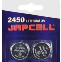 Grąžtas Japcell 3,0 V CR2450 ličio baterija, 2 vnt. pakuotėje