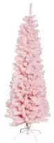 Nsh Nordic Dirbtinė Kalėdų eglutė siaura PVC "BLING", C klasė, 180x68 cm su LED, rožinė NORDIC WINTER (780-182)