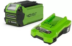Greenworks GSK40B25 Pradinis akumuliatoriaus ir įkroviklio rinkinys – 40 V 2,5 Ah