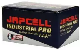 Japcell 1,5 V AAA pramoninio tipo baterijos – 40 vnt. pakuotė