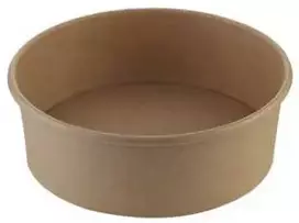 Salotų dubenėlis, kartonas, rudas, 1100 ml, Ø185x65 mm, 38 oz, 50 vnt./pak., rudas, 1x1x1 mm (50 vnt.)