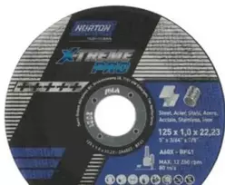 Saint-Gobain Abrasives A/S Pjovimo diskas 125x1,0x22,23 mm - A60X-T41 NOR-X-Treme Pro, ypač tinka plienui ir nerūdijančiam plienui
