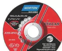 Saint-Gobain Abrasives A/S Pjovimo diskas 125x2,5x22,2 mm - Norton Vulcan A30S-Bf Nerūdijantis plienas 42