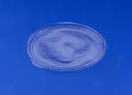 Plus Pack Plastikinis dangtelis Diamond Ø189 mm plokščias RPET skaidrus dubeniui Ø188 mm, 300 vnt./dėžutėje
