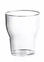 Multi Plastikinė stiklinė 20 cl Ø74x90 mm daugkartinio naudojimo polikarbonato, skaidri, 14 vnt. x 8 dėžutėje