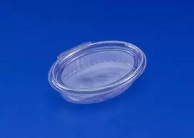 Plus Pack Plastikiniai padėklai su atlenkiamu dangteliu 50 vnt. R-PET ovalo formos 250 ml 148x112x45 mm 97009 - (50 vnt.)