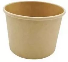 Multi Popieriniai puodeliai sriubai išsinešti, 35 cl, 12 oz, Ø96x70 mm, plastikinis pamušalas viduje, rudi - 25 vnt.
