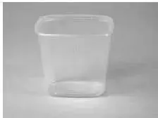 Multi Salotų indeliai 500 ml, 108x81x102 mm, stačiakampiai, skaidrūs PP, 10 pakelių po 100 vnt./dėžutėje