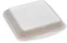 Multi „Skumbakke“ 1 skyriaus 210 x 245 x 72 mm su atlenkiamu dangčiu XPS, baltos spalvos, 3 vnt. pakuotėje po 100 vnt./dėžutėje