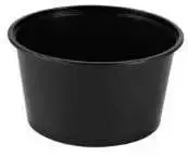 Multi 450 ml puodelis Ø120x65 mm, apvalus, juodas, PP, 50 vnt./pak.