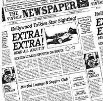 Multi Burgerpapir Old News 300x300 mm 38g natūralus riebalams atsparus - (1000 vnt.)