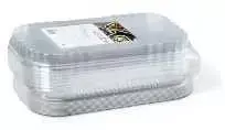 Multi Vienkartinis indas „Ready2Cook“ 1442 ml, 265 x 162 x 47 mm, su „Apet“ plastikiniu dangteliu, 10 vnt. pakuotėje, 12 vnt. x 10 vnt./dėžutėje
