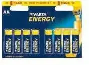Varta BV-8 AA, Vienkartinės baterijos, AA, Šarminės, 8 vnt., Mėlyna, Geltona, Cilindrinė