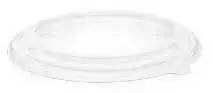 Multi „Verive“ plastikinis dangtelis, apvalus PET, Ø185 mm, skaidrus, rudo kraft popieriaus salotų dubenėliui, 6 vnt. x 50 vnt./pak.