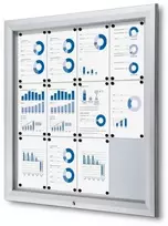 Twinco TWIN lauko baltos lentos pakabinama spintelė – 12 x A4 sidabrinė 1025x47x1067 mm (1 vnt.)