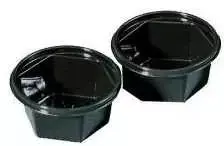 Multi Padažų indeliai Catersource 50 ml Ø68xH31 mm APET juodi, 96 vnt./pak.
