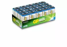 GP Baterijos „Ultra Plus Alkaline“ 1604AUP/6LF22, Vienkartinės baterijos, 9 V, Šarminės, 9 V, 20 vnt.