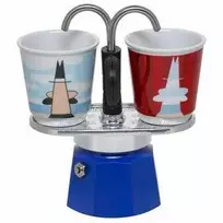 Bialetti Mini Express Magritte Mokos gaminimo indas Raudona, Sidabras