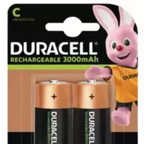 Įkraunamos baterijos Duracell C 3000mAh 2 vnt. pakuotėje