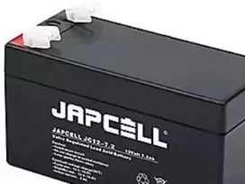 Japcell AGM akumuliatorius 12 V - JC12-7.2 F1, 7,2 Ah, 4,8 mm gnybtai, švino rūgšties akumuliatorius