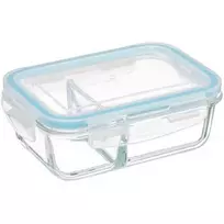 5five Simply Smart stiklinė priešpiečių dėžutė, 2-jų skyrių, 700 ml