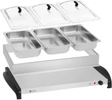 Elektrinis maisto šildytuvas 3 indams 400W Royal Catering