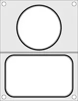 Matrica Hendi suvirinimo aparatui padėklui be padalijimo 178x113 mm + konteinerio sk. 115 mm – Hendi 805657