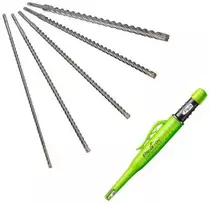 Grąžtas rinkinys: 5 vnt grąžtai SDS+ gelžbetoniui, FORCE X + mechaninis pieštukas Pica 3030, Alpen [0087500015100]
