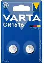 Varta 06616, Įkraunama baterija, CR1616, Ličio, 3 V, 2 vnt., 1,6 mm
