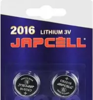 Japcell ličio baterijos 3,0 V - CR2016 - 2 vnt. pakuotėje