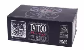 RCR Stiklinės viskiui TATTOO (6) 340ml krištolas