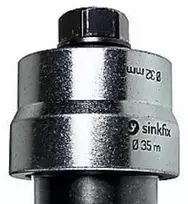 Wareco „SinkFix“ dvigubų kriauklių įrankis – skylėms gręžti plieninėse kriauklėse Ø32 ir Ø35 mm (apverčiamas)