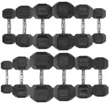 Šešiakampiai hanteliai STRONGMAN (1-50kg) (Svoris: 2 x 7,5kg)