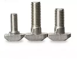 Grąžtas Oem T formos varžtas - M6 x 16mm - 10 vnt, - griovelis - 3030 aliuminio profiliams - T-Bold