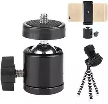 Oem Mini rutulinė galvutė 360 – pasukama – skirta 1/4 colio varžtui su 1/4 colio skyle