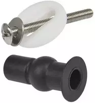 Grąžtas Oem Guminis išsiplėtimo varžtas tualeto sėdynei tvirtinti 14 mm - su 28 mm flanšu - varžtai - 2 vnt