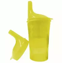 Sundo Saugus Puodelis - BPA Neturintis Polipropilenas 250 ml Su Dangteliu, Geltonas