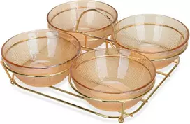Fissman Dubenėlių rinkinys 4 vnt. metaliniame stove