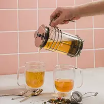Aromatinės kavos virimo aparatas su metaline rankena 350 ml AMBITION