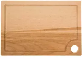 Medinė stačiakampė pjaustymo lenta Woody 26 x 18 cm DOMOTTI