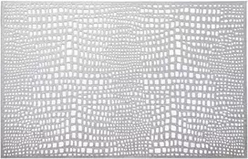 Glamour PVC/PS Stačiakampis sidabrinis stalo kilimėlis 30 x 45 cm AMBITION